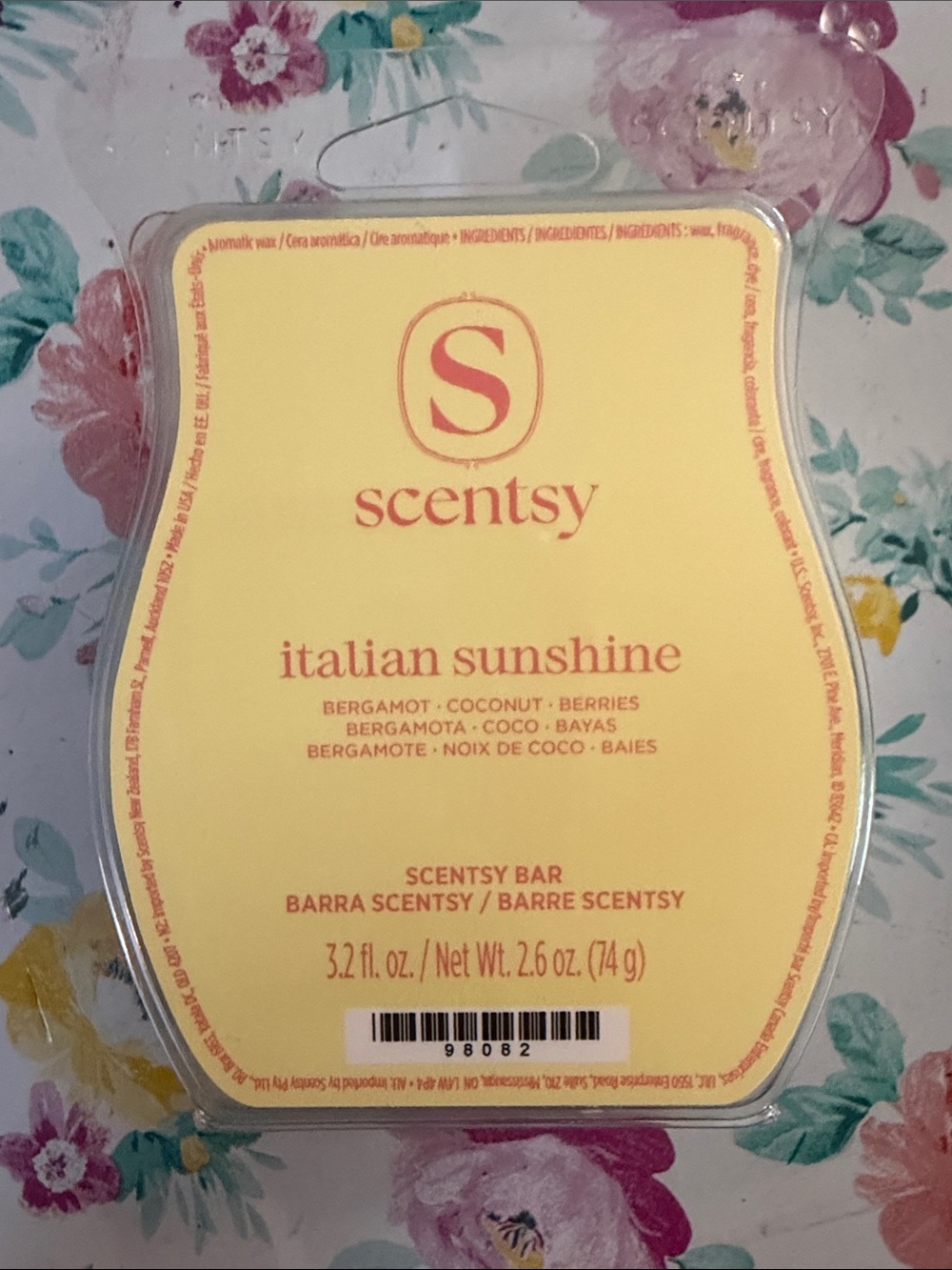 Scentsy Italian Sunshine Wax Melt